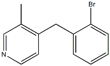 3-Methyl-4-(2-bromobenzyl)pyridine Structure