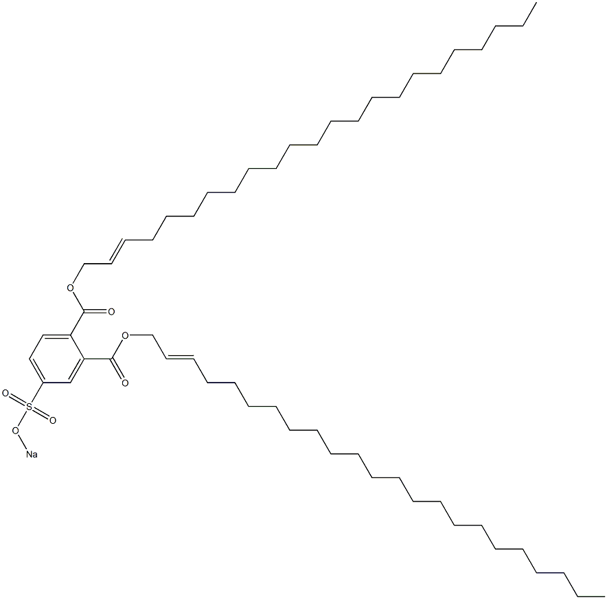 4-(Sodiosulfo)phthalic acid di(2-tricosenyl) ester Structure