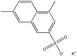 4,7-Dimethyl-2-naphthalenesulfonic acid potassium salt Structure