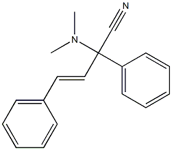 2,4-Diphenyl-2-dimethylamino-3-butenenitrile Structure