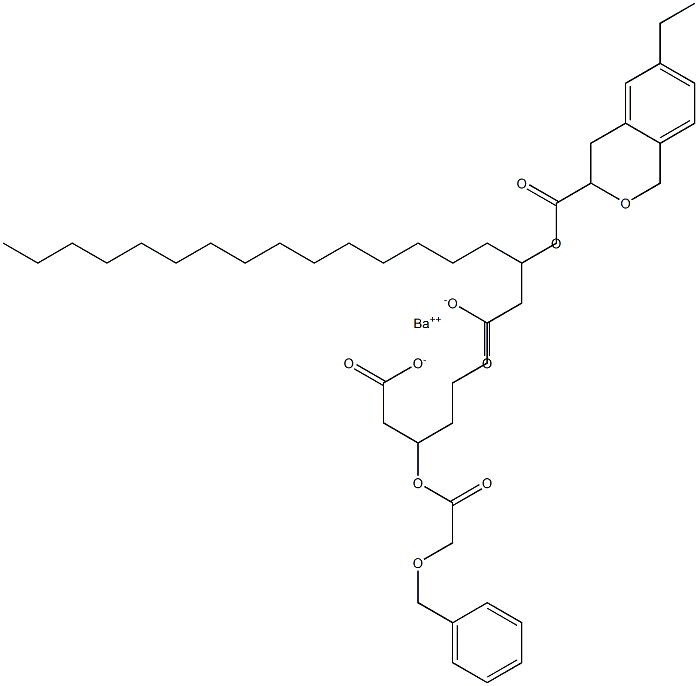 Bis[3-(benzyloxyacetoxy)stearic acid]barium salt 구조식 이미지