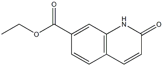 1,2-Dihydro-2-oxoquinoline-7-carboxylic acid ethyl ester 구조식 이미지