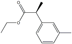 [S,(+)]-2-m-Tolylpropanoic acid ethyl ester 구조식 이미지