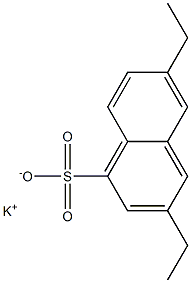 3,6-Diethyl-1-naphthalenesulfonic acid potassium salt 구조식 이미지