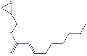 2-Nonenoic acid (oxiran-2-yl)methyl ester 구조식 이미지