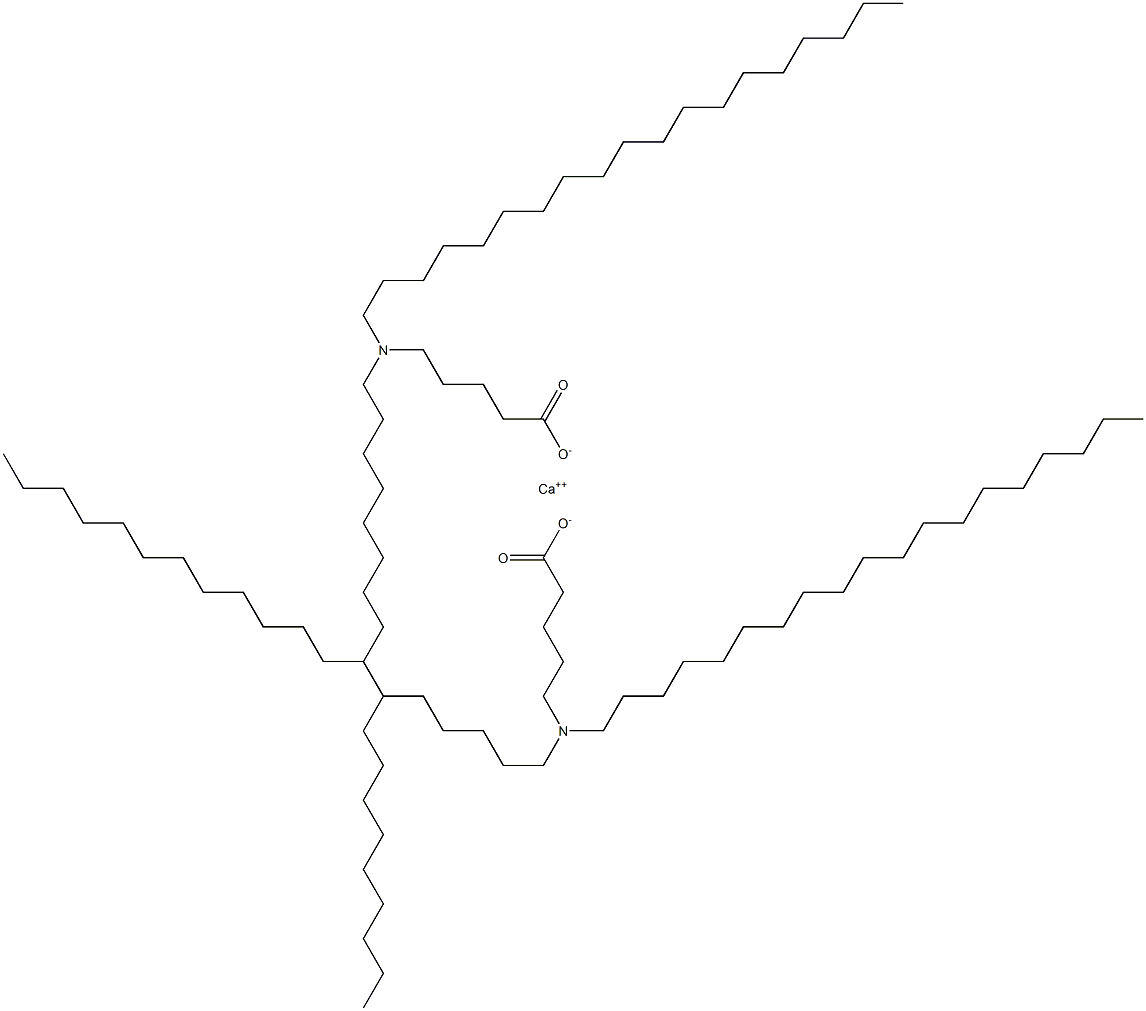 Bis[5-(dinonadecylamino)valeric acid]calcium salt 구조식 이미지