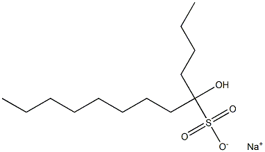 5-Hydroxytridecane-5-sulfonic acid sodium salt 구조식 이미지