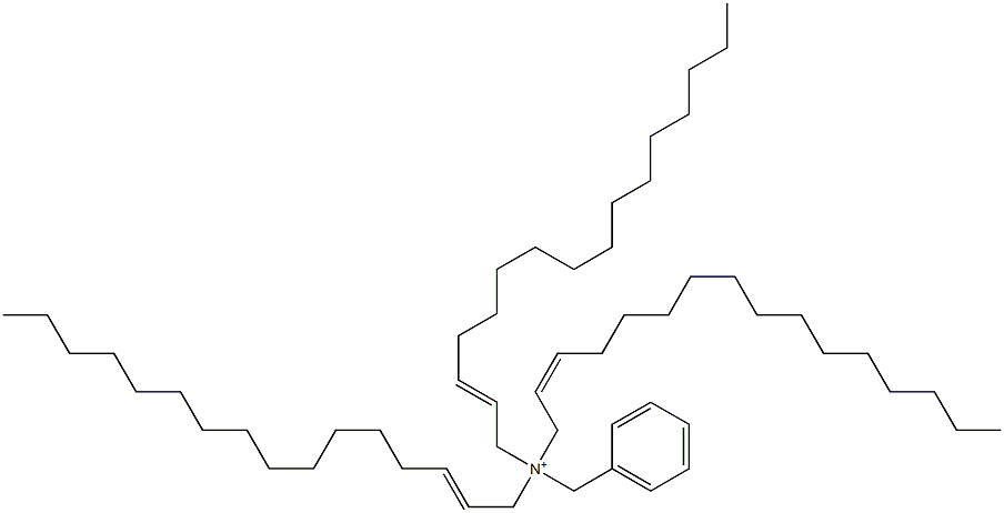 Tri(2-hexadecenyl)benzylaminium 구조식 이미지