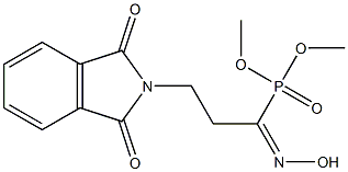 3-[(2,3-Dihydro-1,3-dioxo-1H-isoindol)-2-yl]-1-hydroxyiminopropylphosphonic acid dimethyl ester Structure