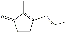 2-Methyl-3-(1-propenyl)-2-cyclopenten-1-one Structure