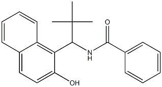 N-[2,2-Dimethyl-1-(2-hydroxy-1-naphtyl)propyl]benzamide Structure