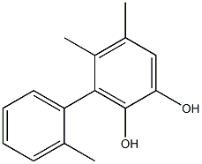 4,5-Dimethyl-3-(2-methylphenyl)benzene-1,2-diol 구조식 이미지