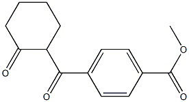 METHYL 4-(2-OXOCYCLOHEXANECARBONYL)BENZOATE 구조식 이미지