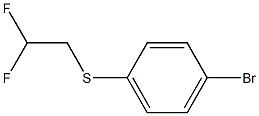 (4-BROMOPHENYL)(2,2-DIFLUOROETHYL)SULFANE Structure