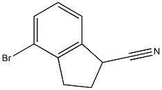 4-BROMO-2,3-DIHYDRO-1H-INDENE-1-CARBONITRILE 구조식 이미지