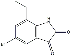 5-bromo-7-ethyl-1H-indole-2,3-dione 구조식 이미지