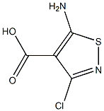 5-Amino-3-chloro-4-isothiazolecarboxylic acid 구조식 이미지