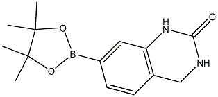 7-(4,4,5,5-tetramethyl-1,3,2-dioxaborolan-2-yl)-3,4-dihydroquinazolin-2(1H)-one 구조식 이미지