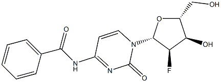 N4-Benzoyl-2'-Fluoro-2'-deoxycytidine Structure