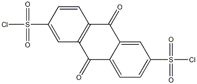 9,10-Dioxo-9,10-dihydro-anthracene-2,6-disulfonyl dichloride 구조식 이미지