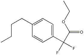 Ethyl (4-Butylphenyl)difluoroacetic acid 구조식 이미지