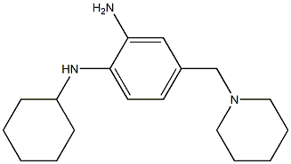 N1-cyclohexyl-4-((piperidin-1-yl)methyl)benzene-1,2-diamine 구조식 이미지