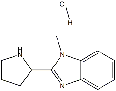 1-Methyl-2-pyrrolidin-2-yl-1H-benzoimidazolehydrochloride 구조식 이미지