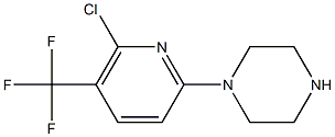 1-[6-Chloro-5-(trifluoromethyl)-2-pyridinyl]-piperazine Structure