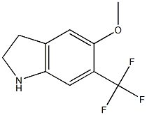 Methyl 6-(trifluoromethyl)-2,3-dihydro-1H-indol-5-yl ether 구조식 이미지
