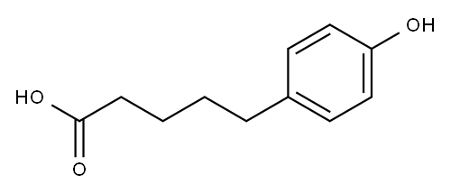 5-(4-Hydroxyphenyl)valeric acid 구조식 이미지