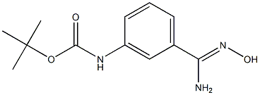 3-(Boc-amino)benzamidoxime, 97% 구조식 이미지