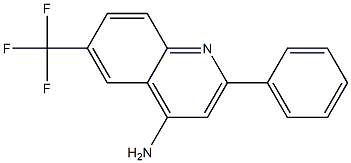 4-Amino-6-trifluoromethyl-2-phenylquinoline 구조식 이미지