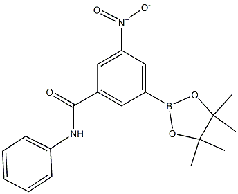 3-nitro-N-phenyl-5-(4,4,5,5-tetramethyl-1,3,2-dioxaborolan-2-yl)benzamide Structure