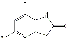 5-Bromo-7-fluoroindoline-2-one Structure