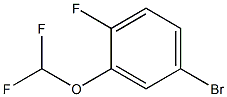5-Bromo-2-fluoro-1-difluoromethoxybenzene 구조식 이미지