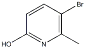 2-Hydroxy-5-bromo-6-methylpyridine 구조식 이미지