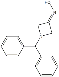 1-Benzhydrylazetidin-3-one oxime Structure