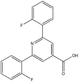 2,6-Bis(2-fluorophenyl)isonicotinic acid Structure