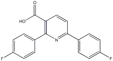 2,6-Bis(4-fluorophenyl)nicotinic acid Structure