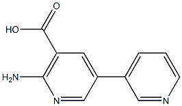 2-Amino-5-(pyridin-3-yl)nicotinic acid 구조식 이미지