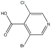 3-Bromo-5-chloro-4-pyridinecarboxylic acid Structure