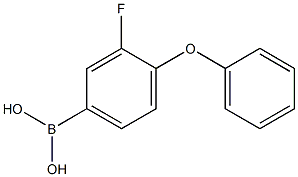 3-Fluoro-4-phenoxyphenylboronic acid 구조식 이미지