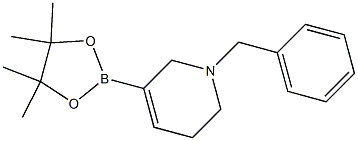 1-Benzyl-5-(4,4,5,5-tetramethyl-1,3,2-dioxaborolan-2-yl)-1,2,3,6-tetrahydropyridine 구조식 이미지