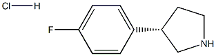 (S)-3-(4-fluorophenyl)pyrrolidine hydrochloride Structure