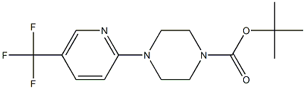 4-(5-Trifluoromethylpyridin-2-yl)piperazine-1-carboxylic acid tert-butyl ester 구조식 이미지
