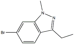 6-Bromo-3-ethyl-1-methyl-1H-indazole Structure