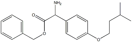 benzyl 2-amino-2-(4-(isopentyloxy)phenyl)acetate 구조식 이미지