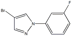 4-bromo-1-(3-fluorophenyl)-1H-pyrazole 구조식 이미지