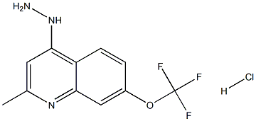 4-Hydrazino-2-methyl-7-trifluoromethoxyquinoline Hydrochloride 구조식 이미지