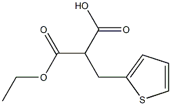 2-(2-thienylmethyl)-malonic acid monoethyl ester Structure